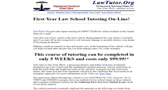 Desktop Screenshot of lawtutor.org